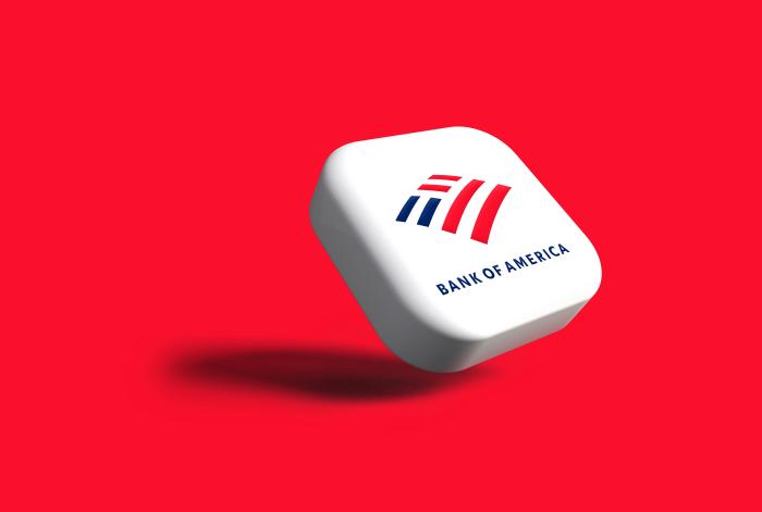 bank of america logo with red background 